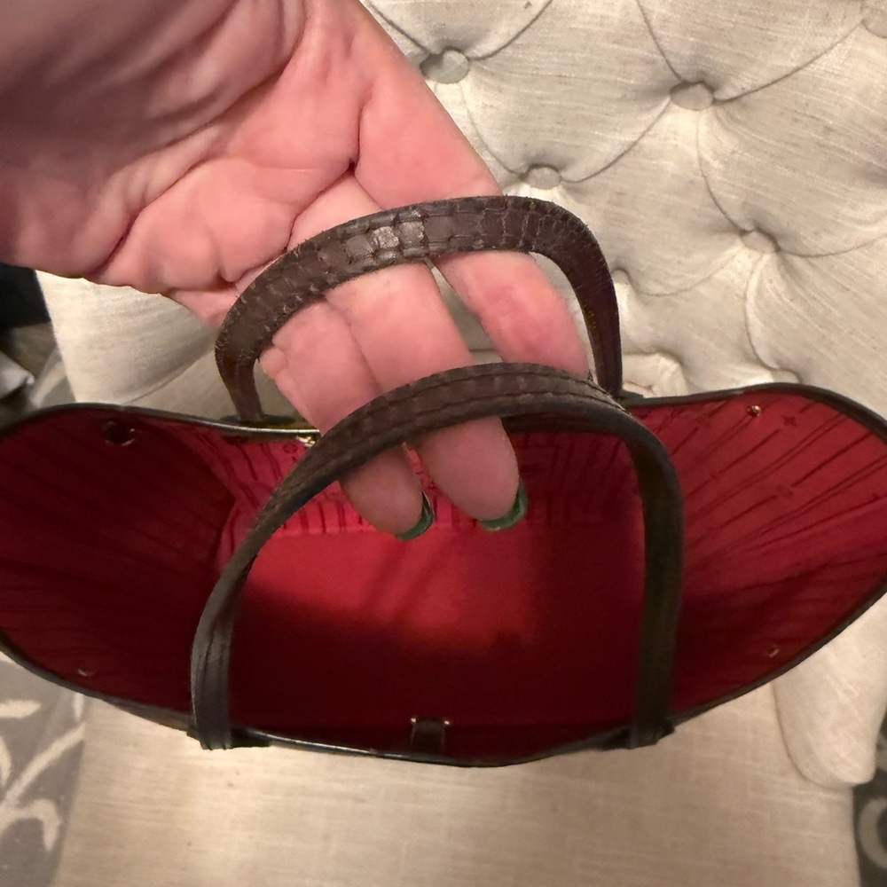 Louis Vuitton Damier Ebene Brown Checkered Tote - Picture 9 of 16